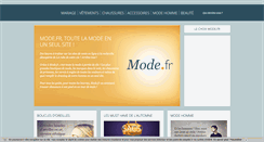 Desktop Screenshot of mode.fr
