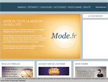 Tablet Screenshot of mode.fr